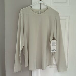 NWT Lululemon Long Sleeve Bone Color Shirt Size 12